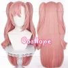 ZZZ Nicole Demara Cosplay Wig 80cm Long Wig with Double Ponytails Pink Wig Cosplay Anime Wigs Heat Resistant Synthetic Wigs