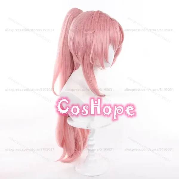 ZZZ Nicole Demara Cosplay Wig with Ponytail 80cm Long Pink Wig Cosplay Anime Cosplay Wig Heat Resistant Synthetic Wigs — image 3