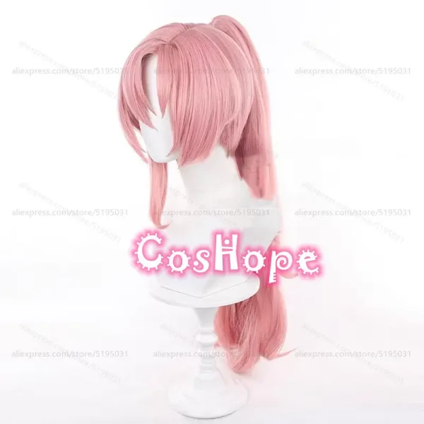 ZZZ Nicole Demara Cosplay Wig with Ponytail 80cm Long Pink Wig Cosplay Anime Cosplay Wig Heat Resistant Synthetic Wigs — image 4
