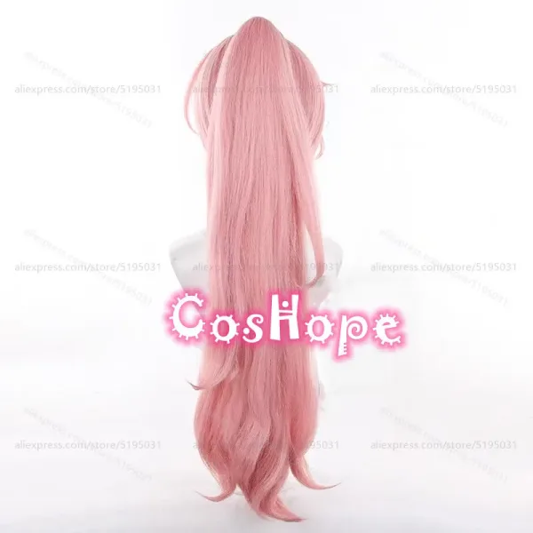 ZZZ Nicole Demara Cosplay Wig with Ponytail 80cm Long Pink Wig Cosplay Anime Cosplay Wig Heat Resistant Synthetic Wigs — image 5