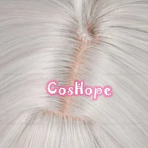 ZZZ Seth Lowell Cosplay Wig 30cm Short Hair Silver White Wig Cosplay Anime Wigs Heat Resistant Synthetic Wigs