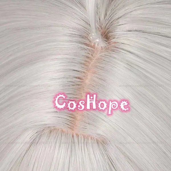 ZZZ Seth Lowell Cosplay Wig 30cm Short Hair Silver White Wig Cosplay Anime Wigs Heat Resistant Synthetic Wigs — image 5