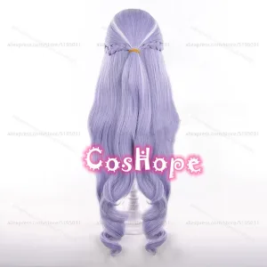 ZZZ Vivian Cosplay Wig 80cm Long Curly Purple White Wig Cosplay Anime Cosplay Wigs Heat Resistant Synthetic Wigs for Costume