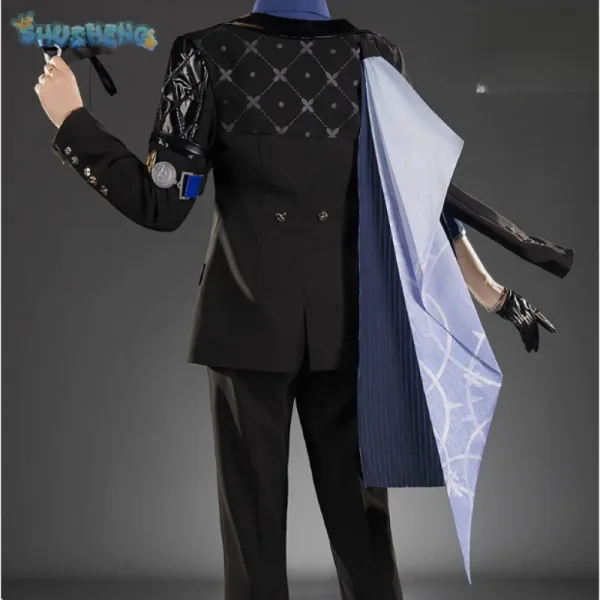 Zenless Zone Zero Cosplay Hugo Vlad Ravenlock Halloween Costume Carnival New Uniform Props Wig Set Men Women Handsome Uniform — image 2