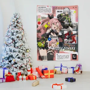 Zenless Zone Zero Game Cute Tapestry Bedroom Living Bar Garden Outdoor Microfiber Festival Decoration Background Art Banner