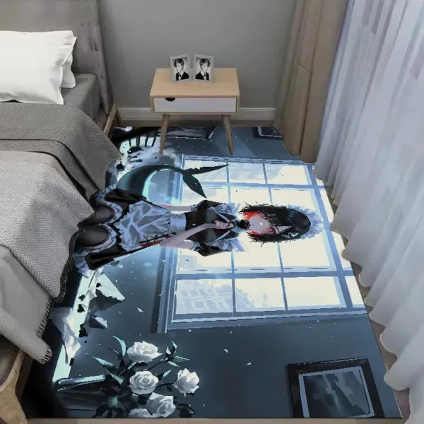 Zenless Zone Zero Ellen Joe Bedroom Bedside Carpet, Game Room E-Sports Large Size Hd Game Carpet