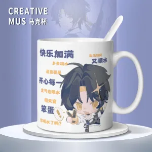 Zenless Zone Zero Asaba Harumasa Mug Cute Student Office Coffee Cup