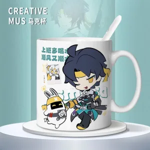 Zenless Zone Zero Asaba Harumasa Mug Cute Student Office Coffee Cup