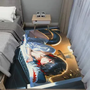 Zenless Zone Zero Ellen Joe Bedroom Bedside Carpet, Game Room E-Sports Large Size Hd Game Carpet