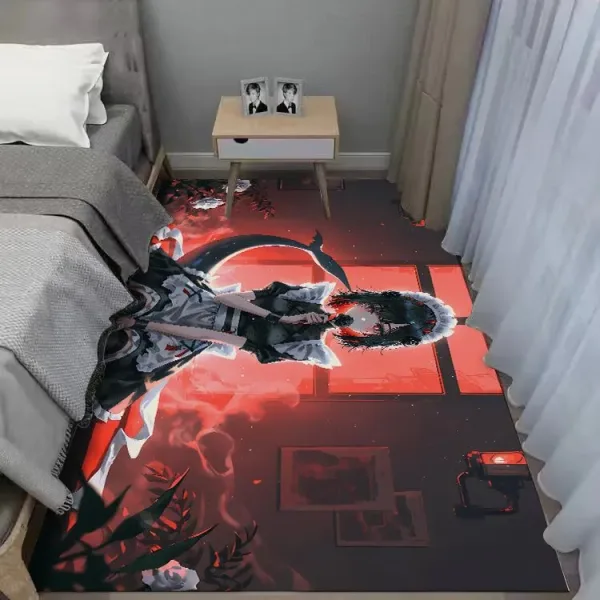 Zenless Zone Zero Ellen Joe Bedroom Bedside Carpet, Game Room E-Sports Large Size Hd Game Carpet