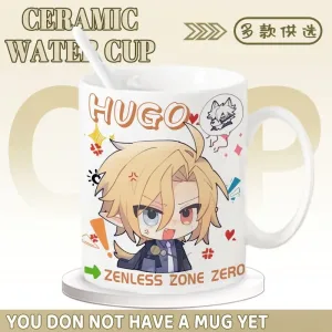 Zenless Zone Zero Hugo Vlad Mug Cute Student Office Coffee Cup