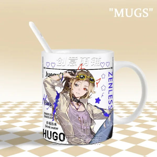 Zenless Zone Zero Hugo Vlad Mug Cute Student Office Coffee Cup