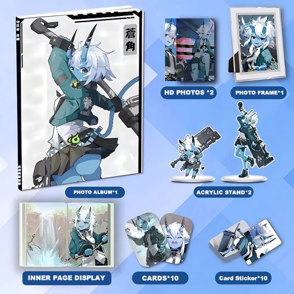 Zenless Zone Zero Soukaku Zzz Photobook Album Art Photo Book Set Poster Photocard Card Sticker Acrylic Stand Keychain Pin Badge