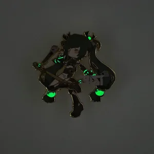 Zenless Zone Zero - Glow In The Dark - Hard Enamel Enamel Jane Doe, Zhu Yuan, Qingyi, Seth Lowell N.E.P.S Pin