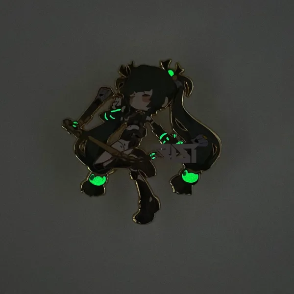 Zenless Zone Zero - Glow In The Dark - Hard Enamel Enamel Jane Doe, Zhu Yuan, Qingyi, Seth Lowell N.E.P.S Pin