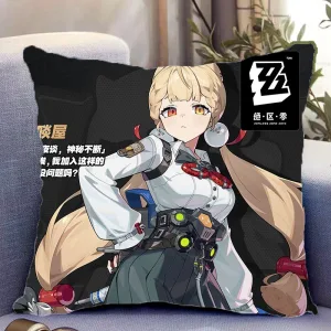 Zenless Zone Zero Alice Thymefield & Ukinami Yuzuha Double Sided Pillow – Cushion Includes Pillow Insert , ZZZ Character Throw Pillow
