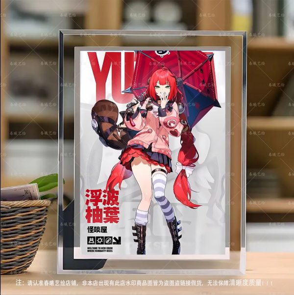 Zenless Zone Zero Alice Thymefield & Ukinami Yuzuha Zzz Agent Crystal Photo Frame Ornaments