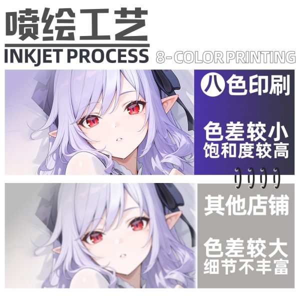 Zenless Zone Zero Vivian Anime Girl Dakimakura Hugging Body Pillow