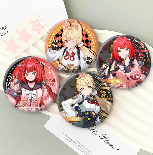 Zero Zone Zero Toys - Alice Thymefield & Ukinami Yuzuha Double Flash Badge