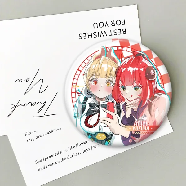 Zero Zone Zero Toys - Alice Thymefield & Ukinami Yuzuha Double Flash Badge — image 4