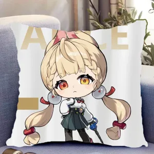 Zenless Zone Zero Alice Thymefield & Ukinami Yuzuha Double Sided Pillow – Cushion Includes Pillow Insert , ZZZ Character Throw Pillow