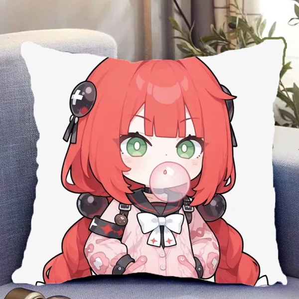 Zenless Zone Zero Alice Thymefield & Ukinami Yuzuha Double Sided Pillow – Cushion Includes Pillow Insert , ZZZ Character Throw Pillow