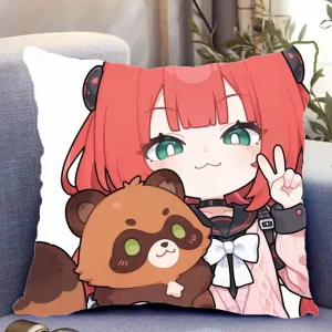 Zenless Zone Zero Alice Thymefield & Ukinami Yuzuha Double Sided Pillow – Cushion Includes Pillow Insert , ZZZ Character Throw Pillow