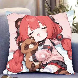 Zenless Zone Zero Alice Thymefield & Ukinami Yuzuha Double Sided Pillow – Cushion Includes Pillow Insert , ZZZ Character Throw Pillow