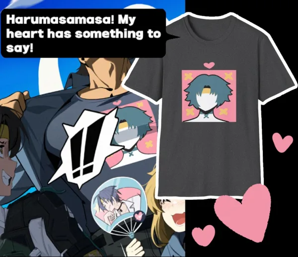 Harumasa Fan Zenless Zone Zero Softstyle T-Shirt Subtle Casual Cosplay Meme Fangirl Fanboy Streetwear Graphic Tee Subtle Minimalistic Unisex