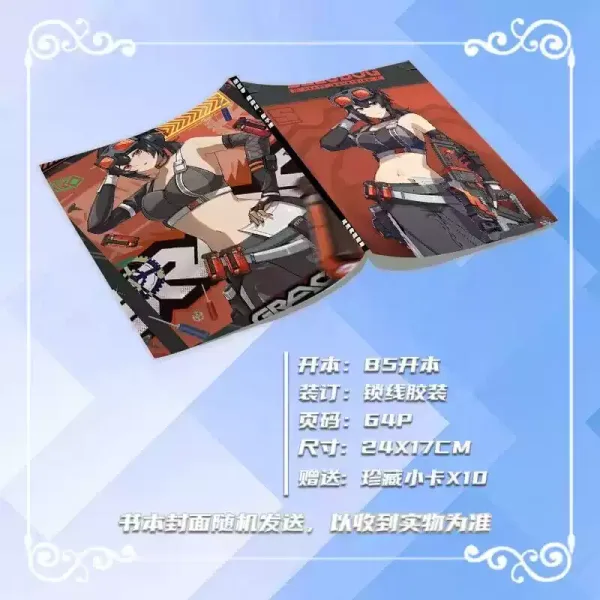 Zenless Zone Zero Grace Howard Zzz Photobook Album Art Photo Book Set Poster Photocard Card Sticker Acrylic Stand Keychain Pin Badge
