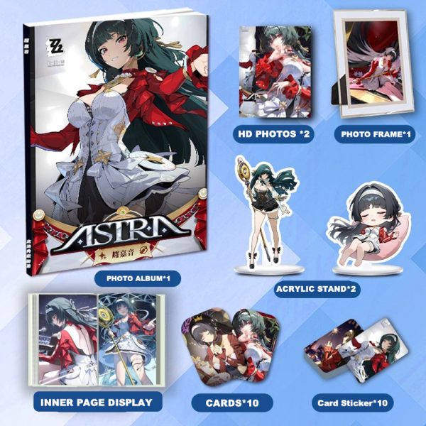 Zenless Zone Zero Astra Yao Zzz Photobook Album Art Photo Book Set Poster Photocard Card Sticker Acrylic Stand Keychain Pin Badge