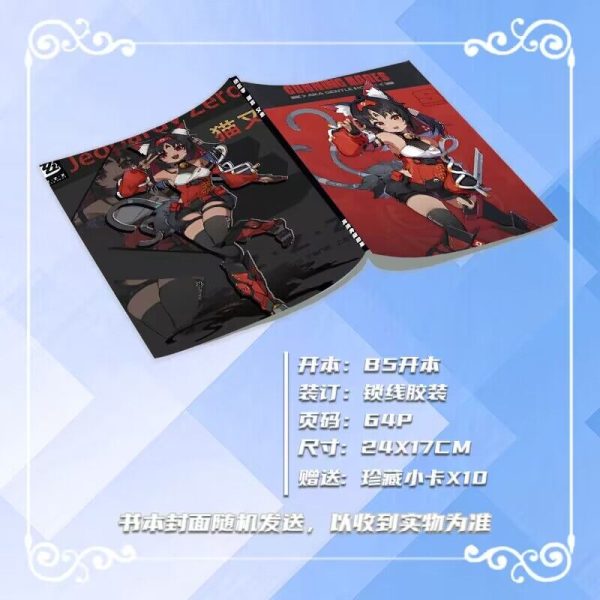 Zenless Zone Zero Nekomiya Mana Zzz Photobook Album Art Photo Book Set Poster Photocard Card Sticker Acrylic Stand Keychain Pin Badge