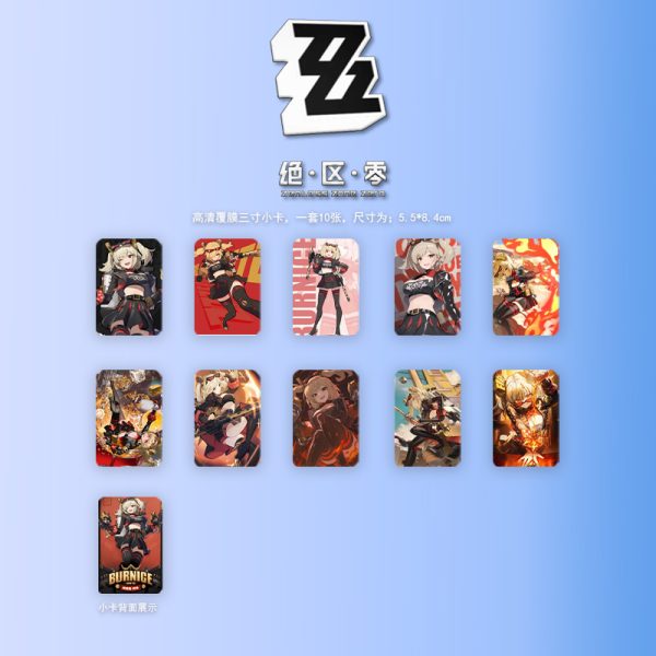 Zenless Zone Zero Burnice White Zzz Photobook Album Art Photo Book Set Poster Photocard Card Sticker Acrylic Stand Keychain Pin Badge