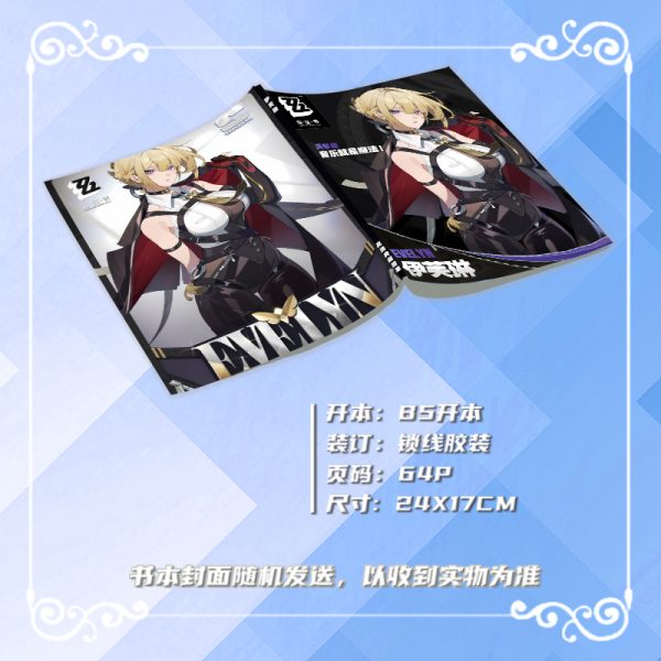 Zenless Zone Zero Evelyn Chevalier Zzz Photobook Album Art Photo Book Set Poster Photocard Card Sticker Acrylic Stand Keychain Pin Badge