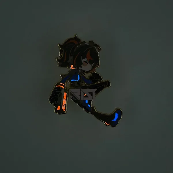 Zenless Zone Zero - Glow In The Dark - Hard Enamel Enamel Jane Doe, Zhu Yuan, Qingyi, Seth Lowell N.E.P.S Pin