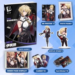 Zenless Zone Zero Evelyn Chevalier Zzz Photobook Album Art Photo Book Set Poster Photocard Card Sticker Acrylic Stand Keychain Pin Badge