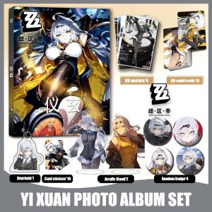 Zenless Zone Zero Yi Xuan Zzz Photobook Album Art Photo Book Set Poster Photocard Card Sticker Acrylic Stand Keychain Pin Badge