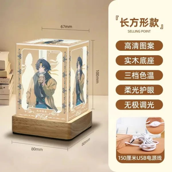 Zenless Zone Zero Asaba Harumasa Game Acrylic Night Light