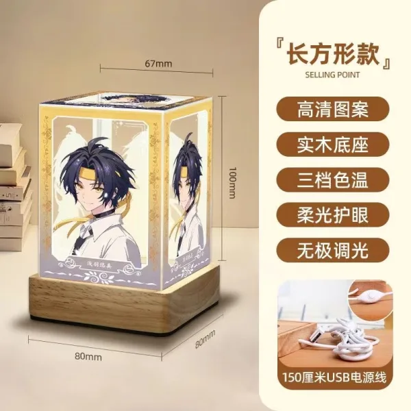 Zenless Zone Zero Asaba Harumasa Game Acrylic Night Light