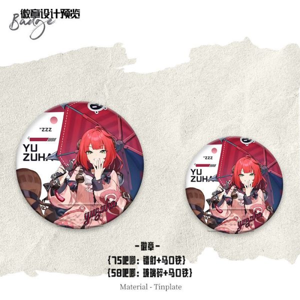 Zenless Zone Zero Ukinami Yuzuha Laser Paper Bookmark Postcard