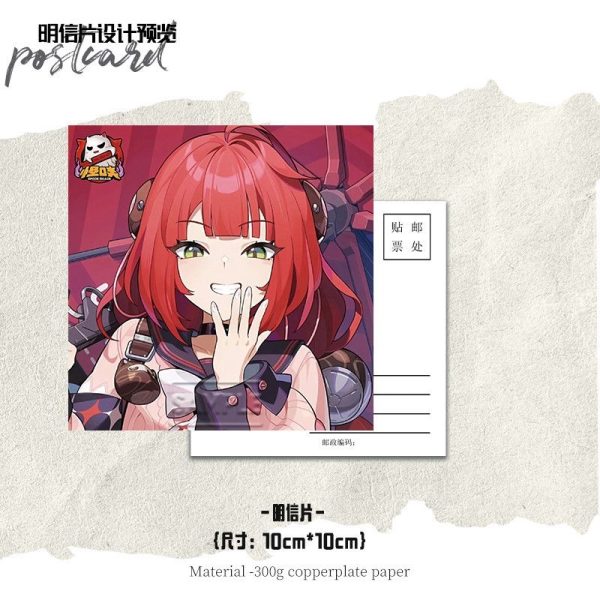 Zenless Zone Zero Ukinami Yuzuha Laser Paper Bookmark Postcard