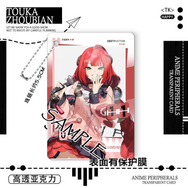 Zenless Zone Zero Ukinami Yuzuha, Alice Thymefield Keychain Acrylic Pendant