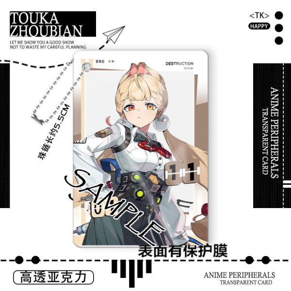 Zenless Zone Zero Ukinami Yuzuha, Alice Thymefield Keychain Acrylic Pendant