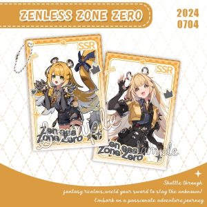 Zenless Zone Zero Ju Fufu Keychain – Ju Fufu Photo Pendant, ZZZ Backpack Charm