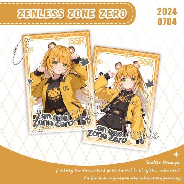 Zenless Zone Zero Ju Fufu Keychain – Ju Fufu Photo Pendant, ZZZ Backpack Charm