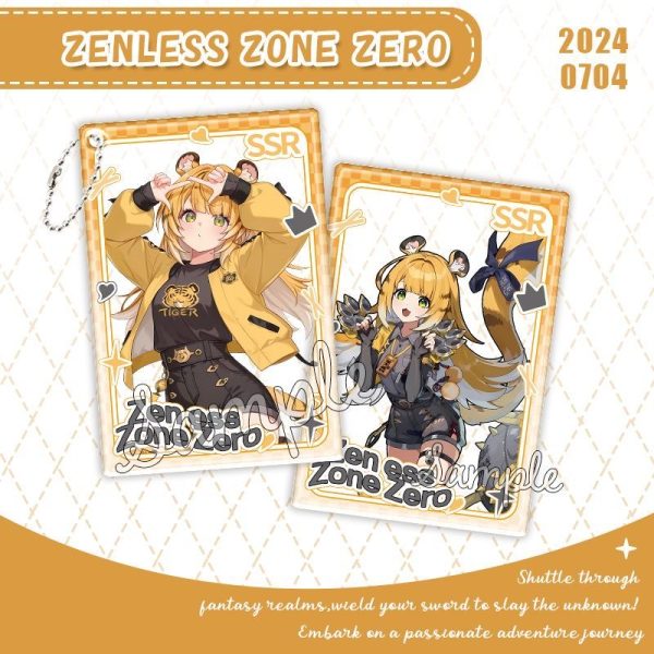 Zenless Zone Zero Ju Fufu Keychain – Ju Fufu Photo Pendant, ZZZ Backpack Charm