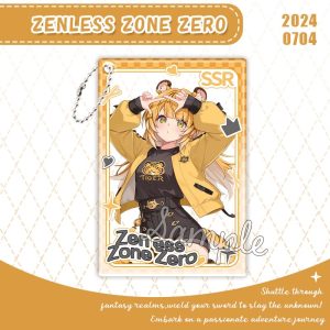 Zenless Zone Zero Ju Fufu Keychain – Ju Fufu Photo Pendant, ZZZ Backpack Charm