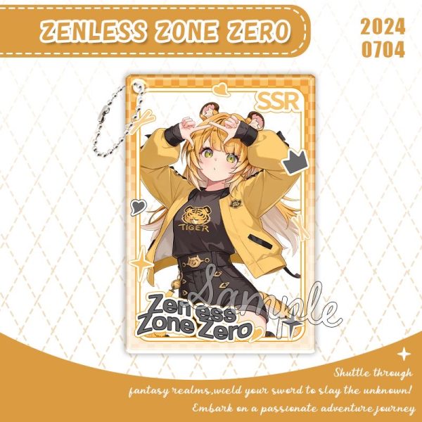 Zenless Zone Zero Ju Fufu Keychain – Ju Fufu Photo Pendant, ZZZ Backpack Charm