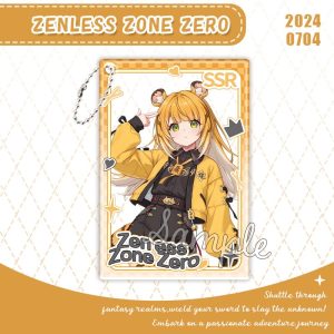 Zenless Zone Zero Ju Fufu Keychain – Ju Fufu Photo Pendant, ZZZ Backpack Charm