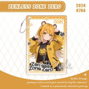 Zenless Zone Zero Ju Fufu Keychain – Ju Fufu Photo Pendant, ZZZ Backpack Charm